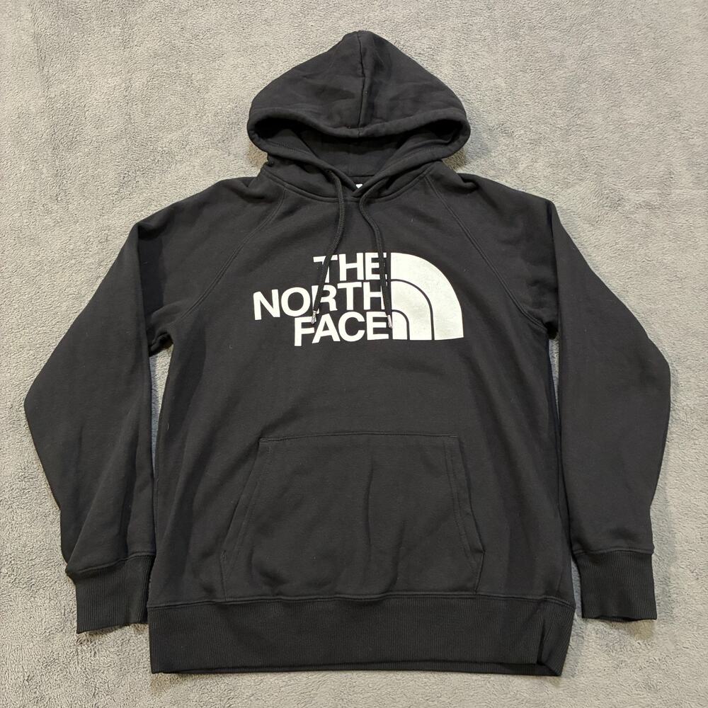 The North Face Black Half Dome Kangaroo Pocket Pullover Hoodie Women's Size S